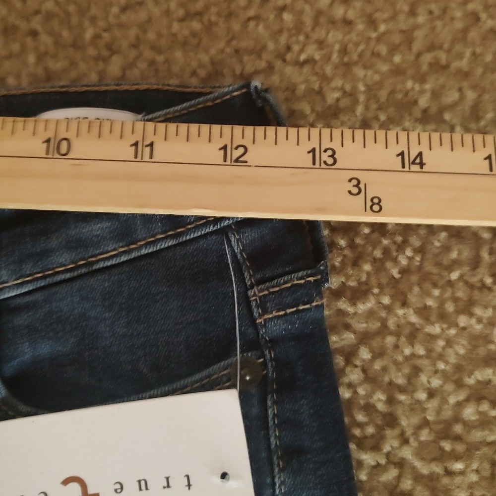 True Craft High Rise Skinny Jeans Womens 0 Dark Wash Blue New Denim Stretch - Picture 2 of 10